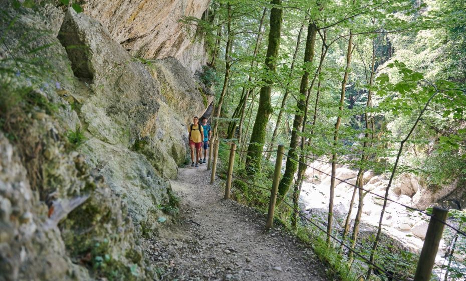 Der Wasserwanderweg in der Engenlochschlucht