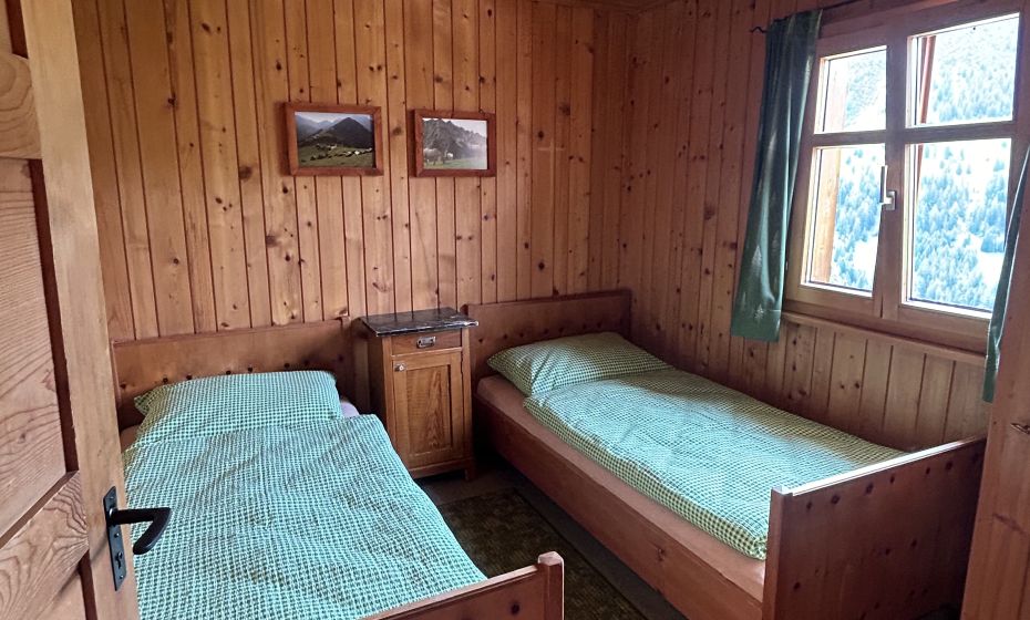 Berghaus Mattajoch, Zimmer