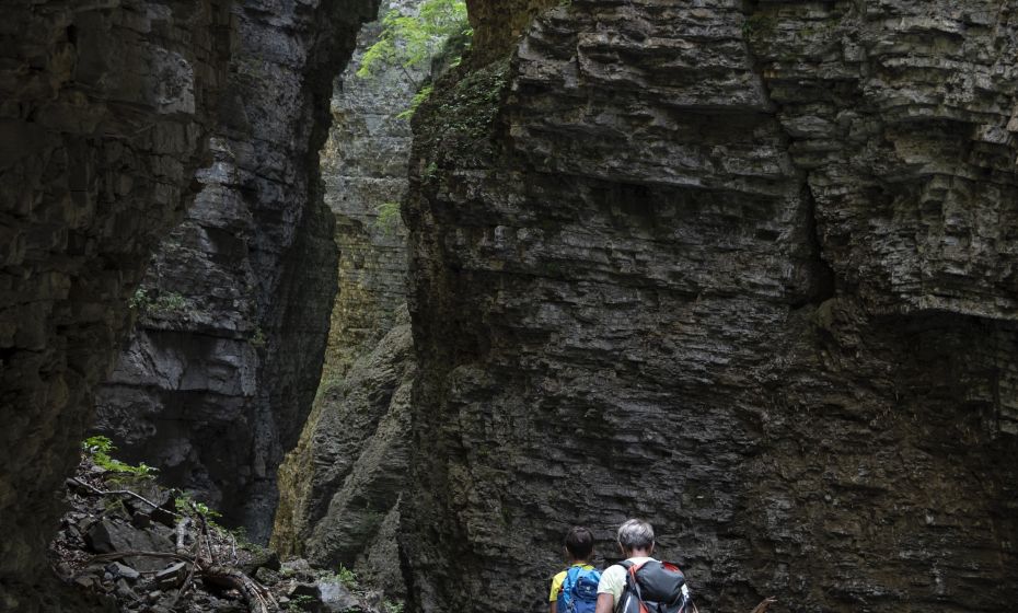 Weg durch die Ãble Schlucht