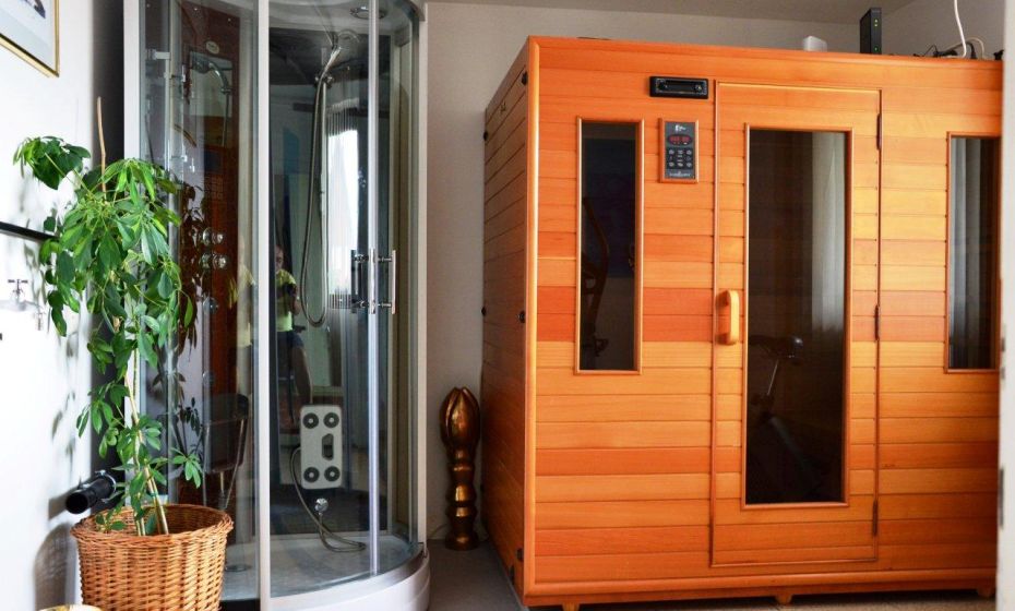 Dampfdusche Infrarotkabine Ferienwohnung Haus Gabi, Dornbirn