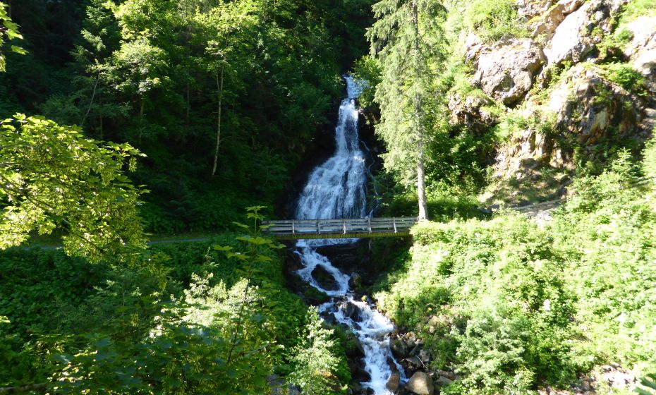 Teufelsbach-Wasserfall in Silbertal Teufelsbach-Wasserfall in Silbertal
