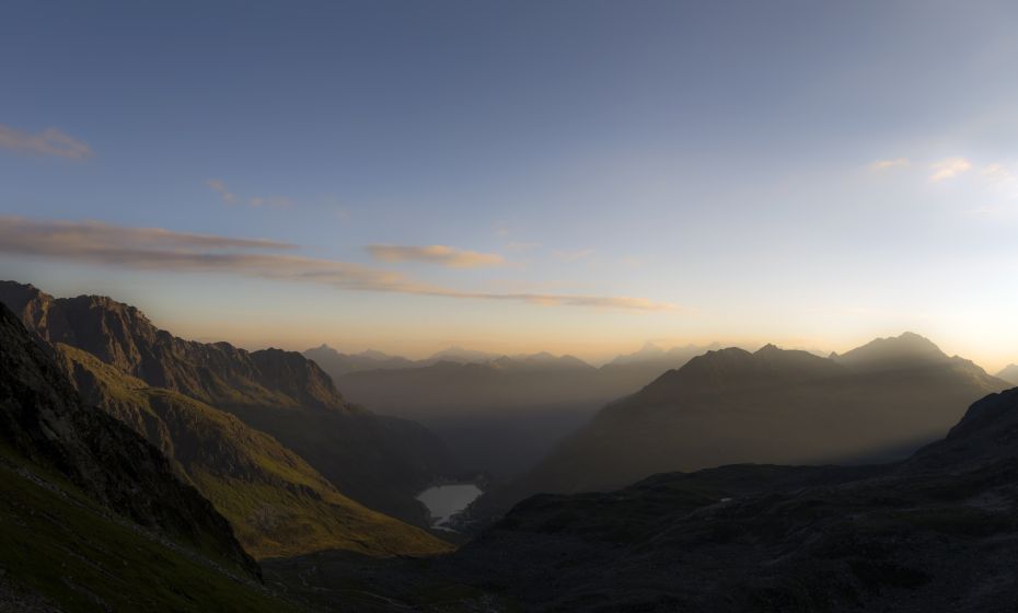 Abendstimmung auf der Saarbrücker Hütte Abendstimmung auf der Saarbrücker Hütte