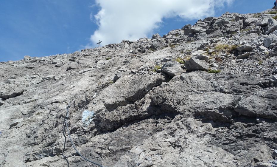 Abstieg über den alpinen Steig Abstieg über den alpinen Steig