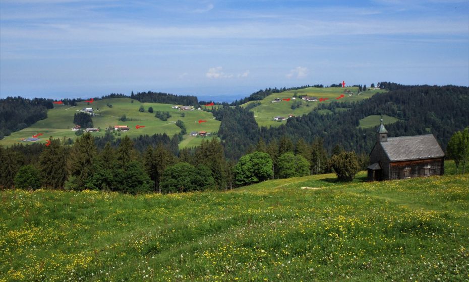 Erich Zucalli - www.guideservice.at Hier sehen sie die Route über Fürnberg und Hochberg