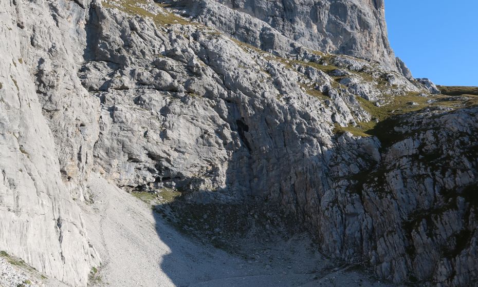 Einstieg ins Gemschtobel Einstieg ins Gemschtobel