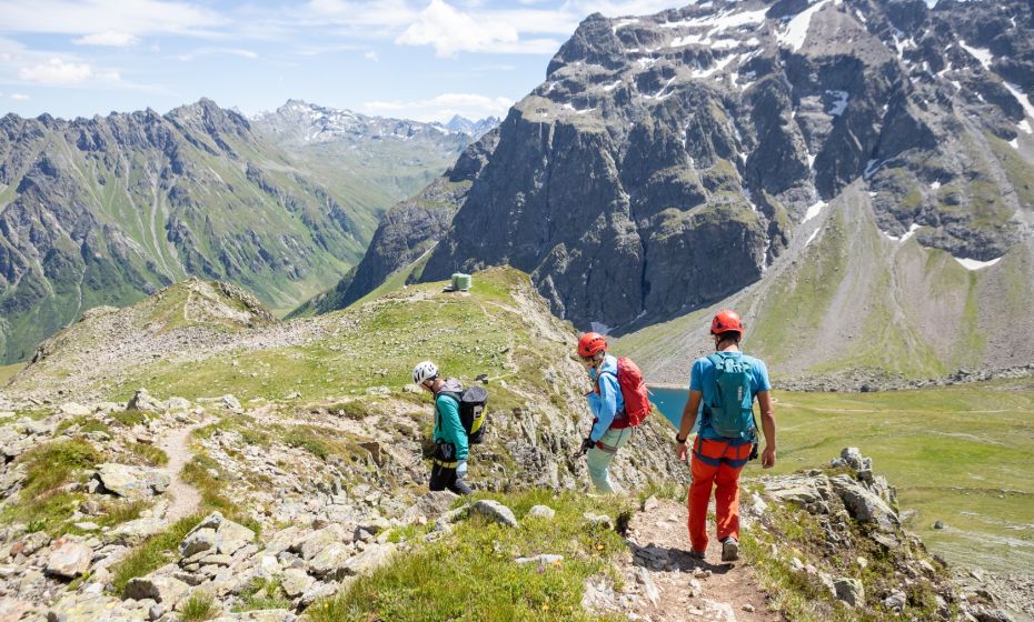 Abstieg VAUDE Klettersteig Gargllner KÃ¶pfe