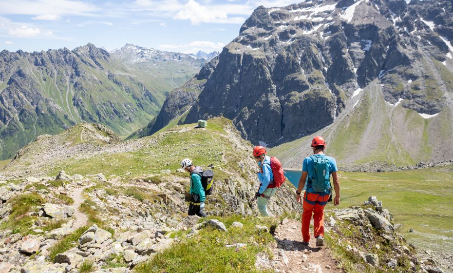 Abstieg VAUDE Klettersteig Gargllner Köpfe Abstieg VAUDE Klettersteig Gargllner Köpfe