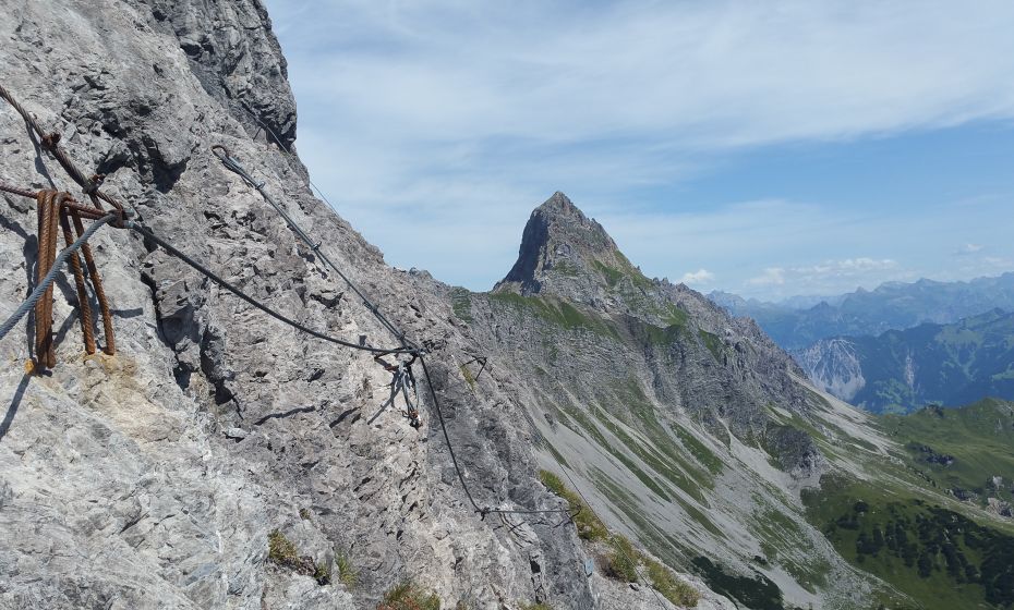 Blick beim Notausstieg zur Zimba