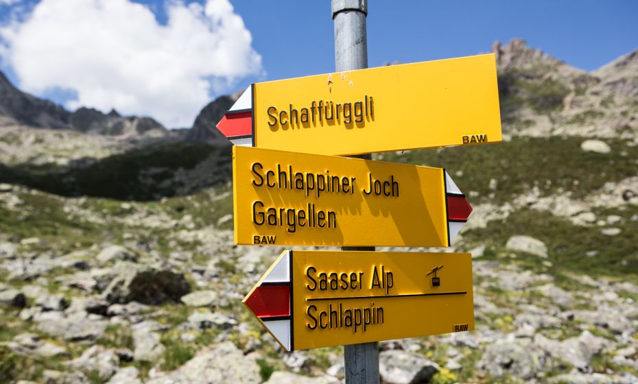 Wegweiser in der Schweiz