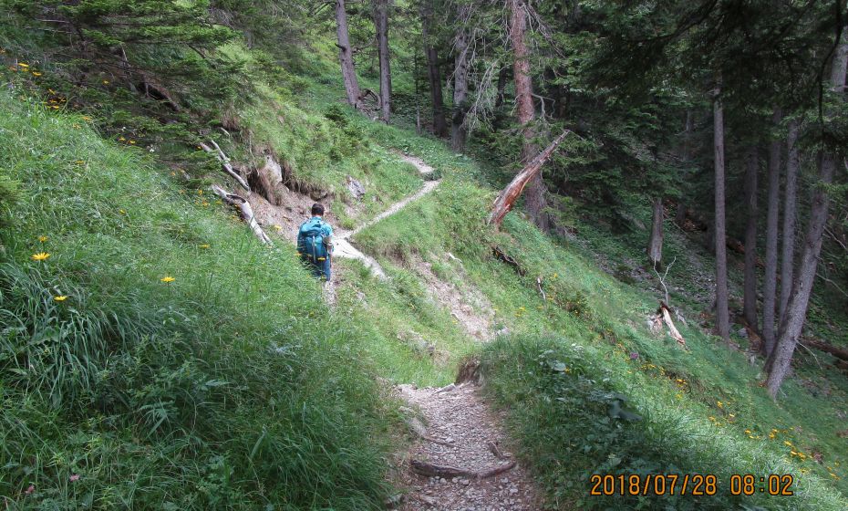 Trittsicherheit ist an einigen Stellen von Vorteil