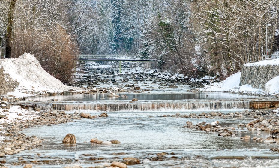 Dornbirner Ach, Winter