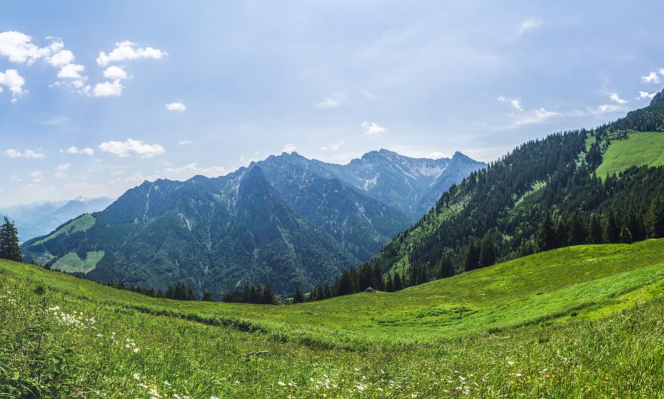 Helmut Düringer Panorama von der Sarjoalape mit den Drei Schwestern