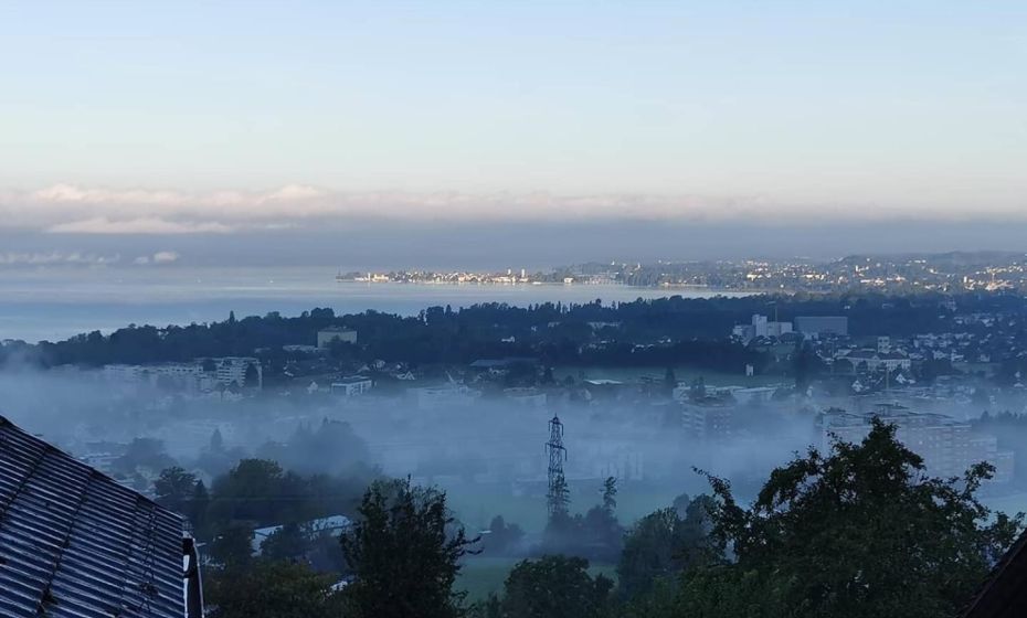 Bauernhaus am PfÃ¤nderhang mit Seeblick