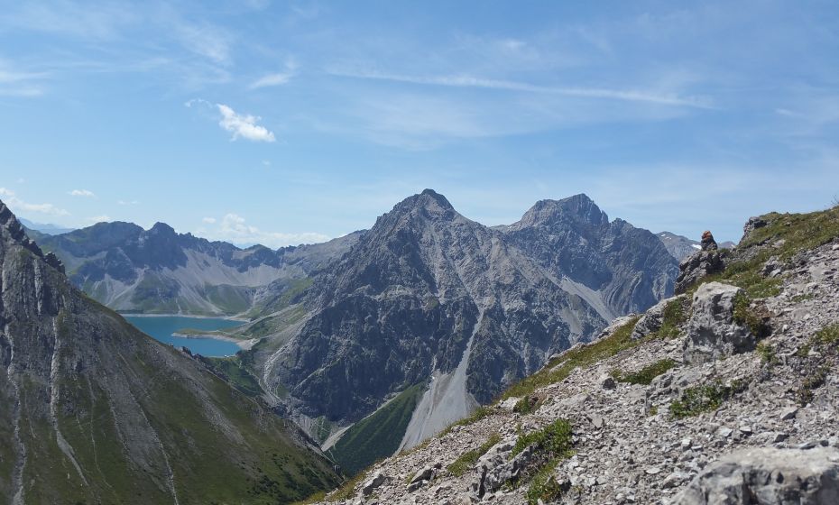 Blick vom Notausstieg (Vor SeilbrÃ¼cke) zum LÃ¼nersee