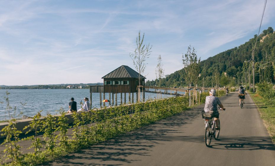 Radfahren Bregenz Bodensee Pipeline